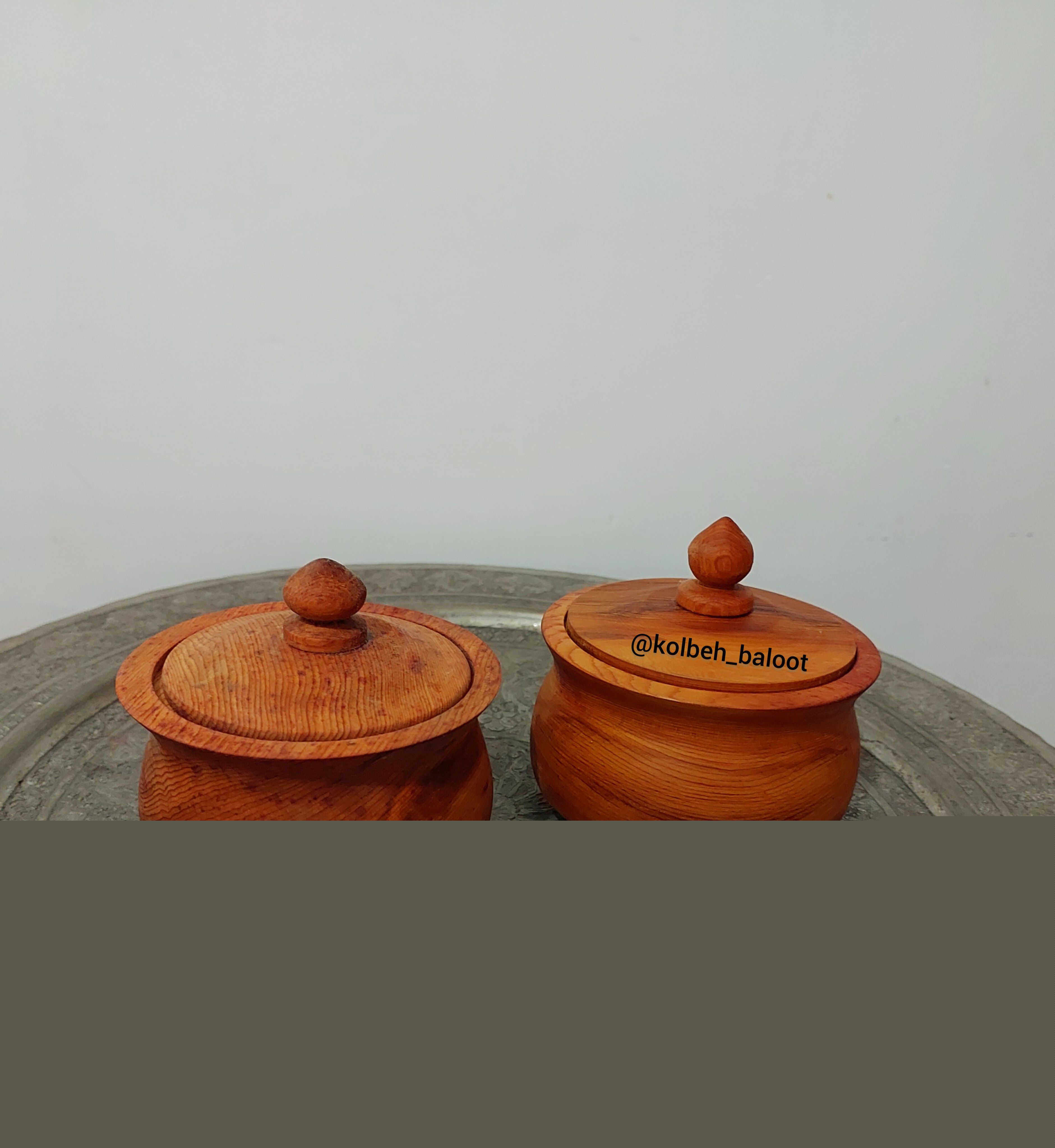 قندان های چوبی،چوب سرخ دار، خراطی شده