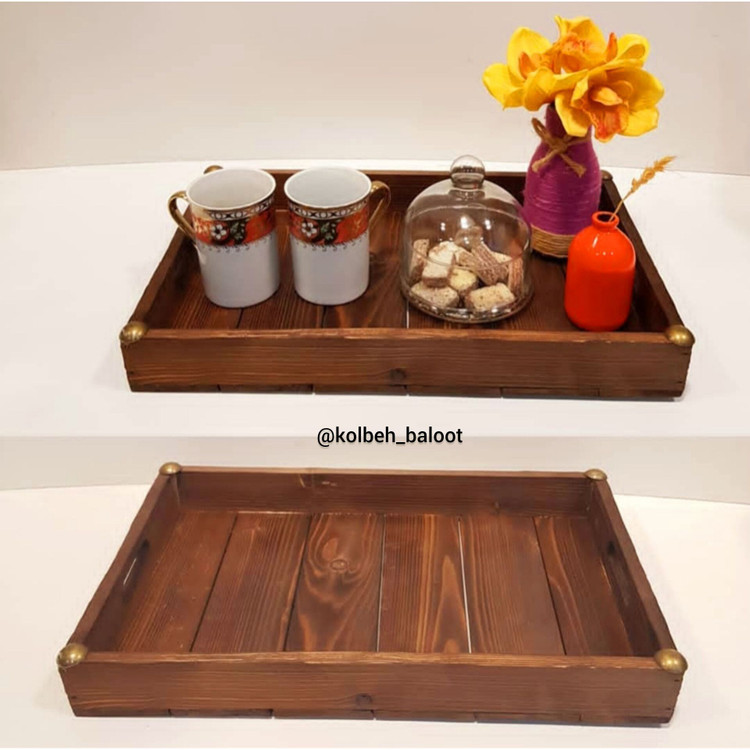 سینی های چوبی ،چوب روستیک طبیعی