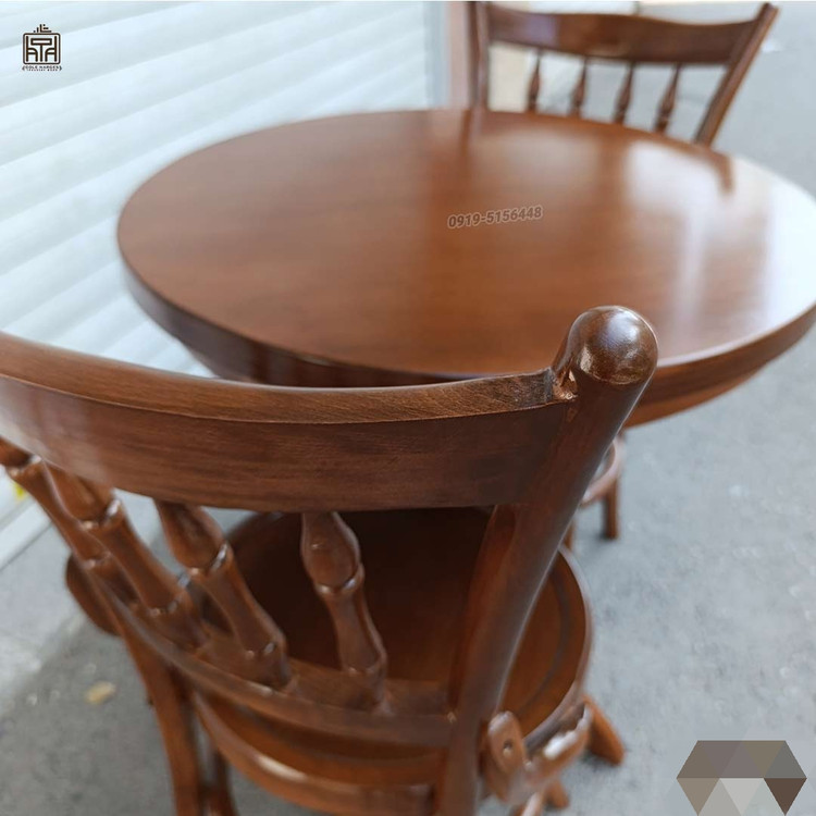میز و صندلی ناهارخوری۲نفره لهستانی خراطی