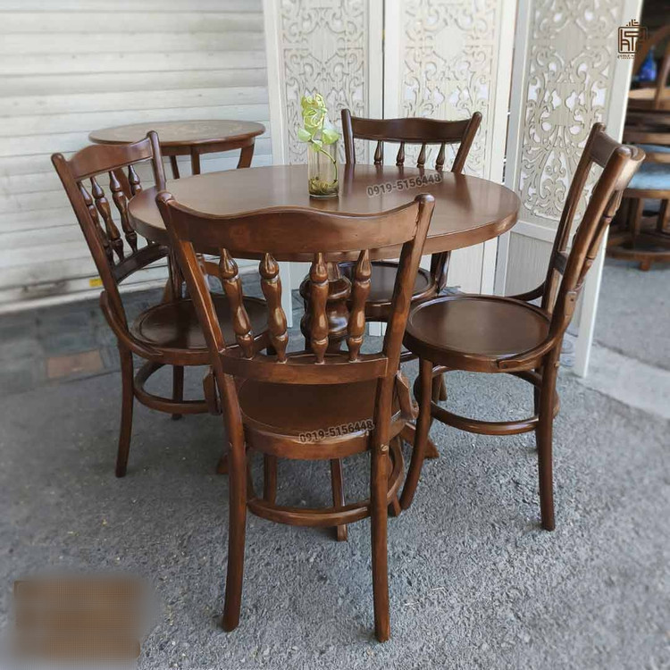میز و صندلی ناهارخوری۲ نفره و ۴نفره لهستانی خراطی