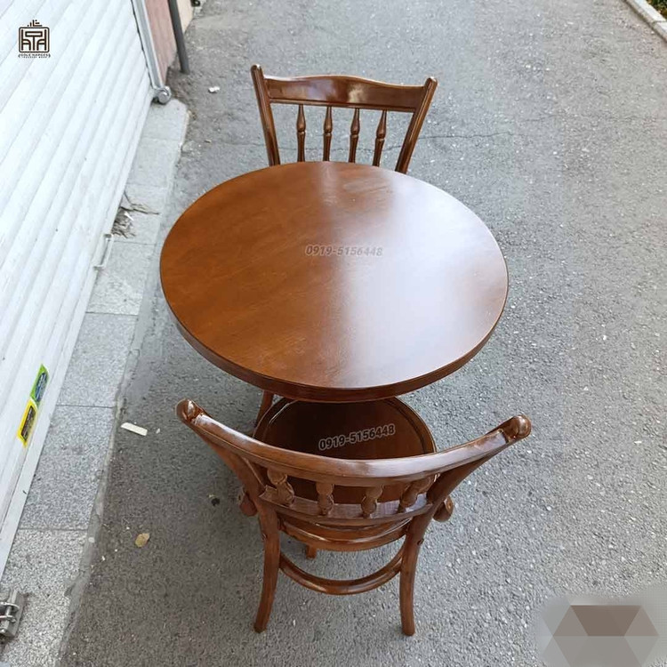 میز و صندلی ناهارخوری۲نفره لهستانی خراطی